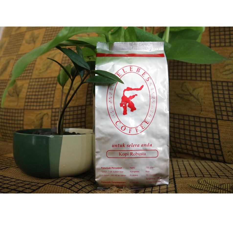 

Import Terlaris [CELEBES COFFEE] Kopi Robusta Toraja Bubuk/Biji/Espresso 250 gram !!!