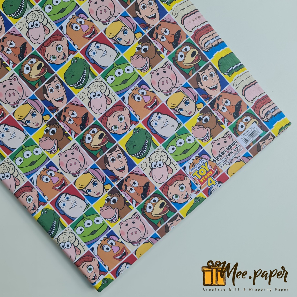 Kertas Kado Sansan Wawa Motif Toy Story 05 Frame Kotak, Bungkus / Wrapping Paper