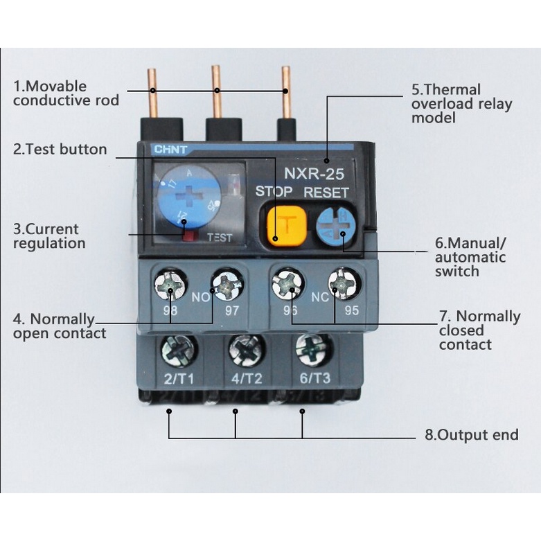 Thermal Overload Relay CHINT NXR-25 (1,6-25)A