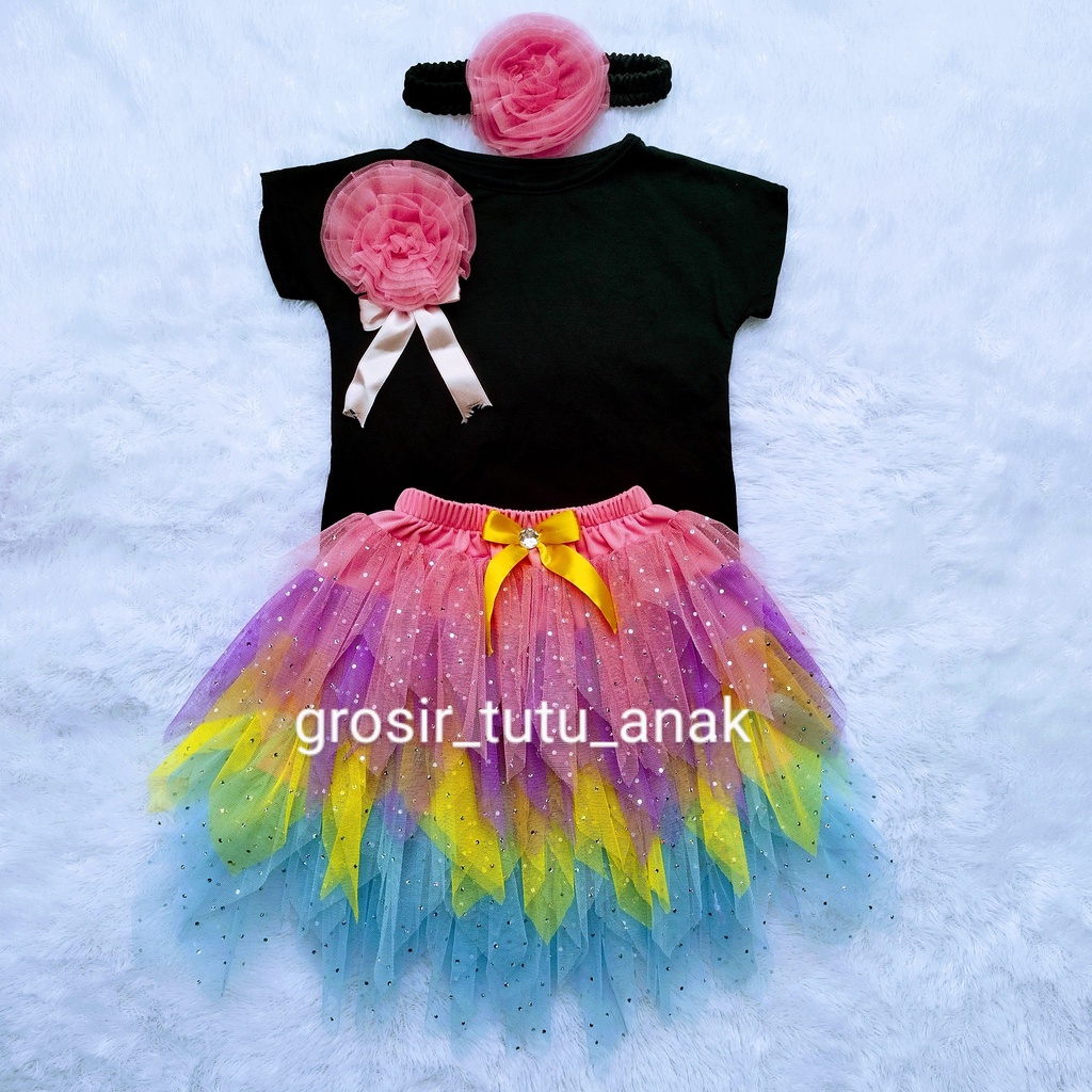 Setelan Rok Tutu Anak Bayi Perempuan - Setelan Rok Tutu Bayi - Setelan Rok Tutu Anak Perempuan - set