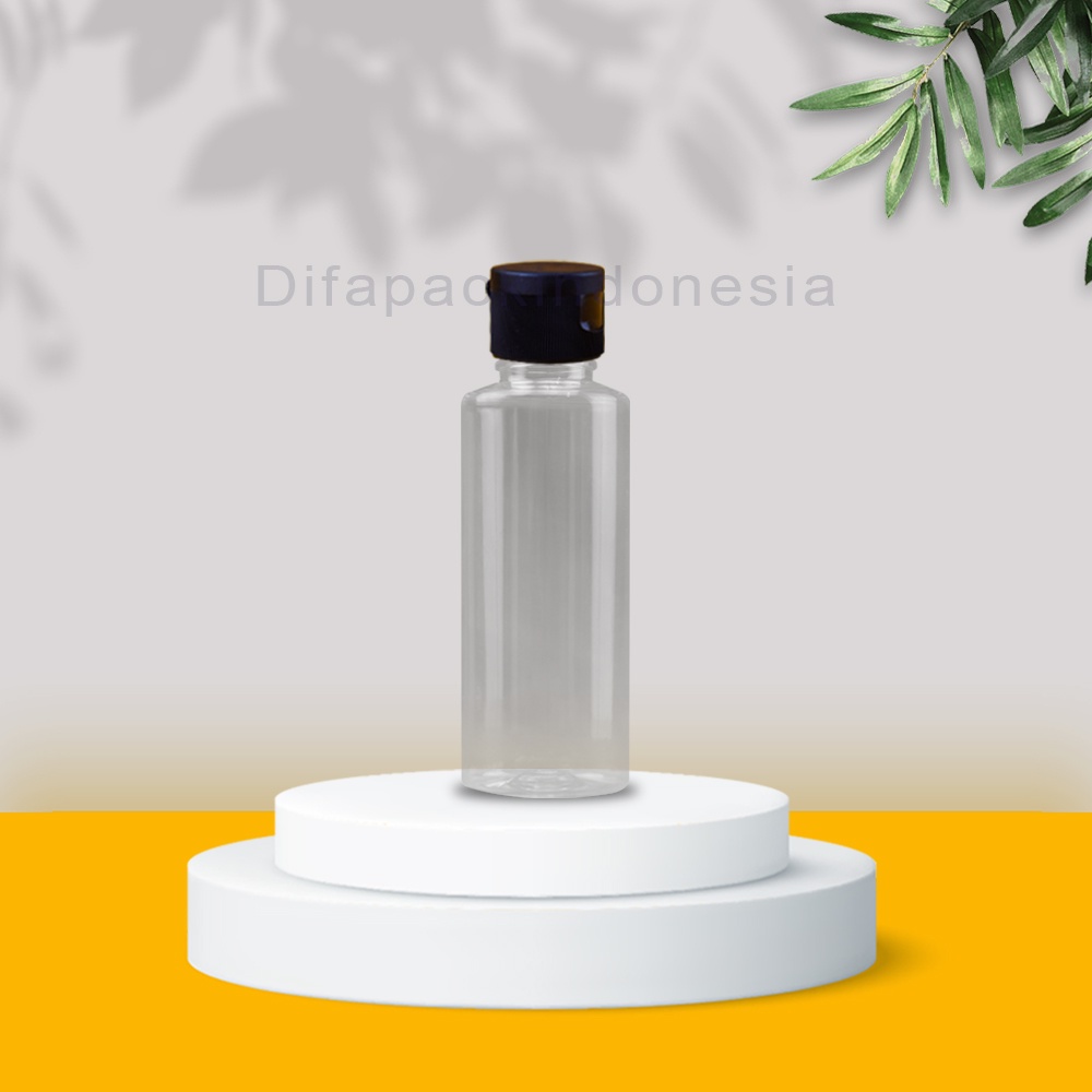 Botol RF 100ml fliptop hitam natural