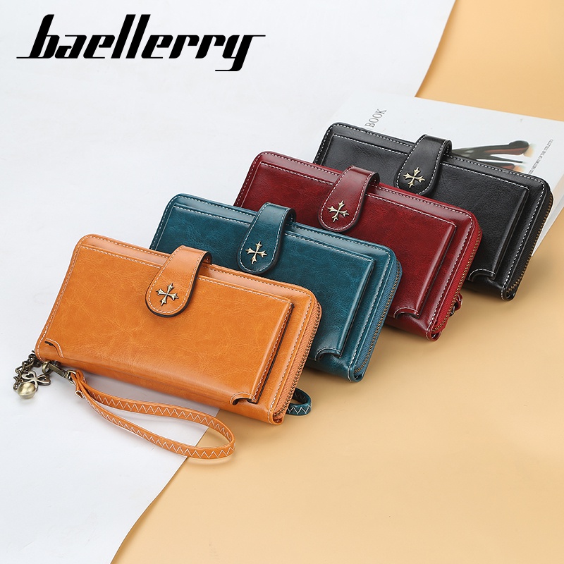 BAELLERRY N1818 Dompet Wanita Panjang Bahan Kulit PU Leather Premium WATCHKITE WKOS