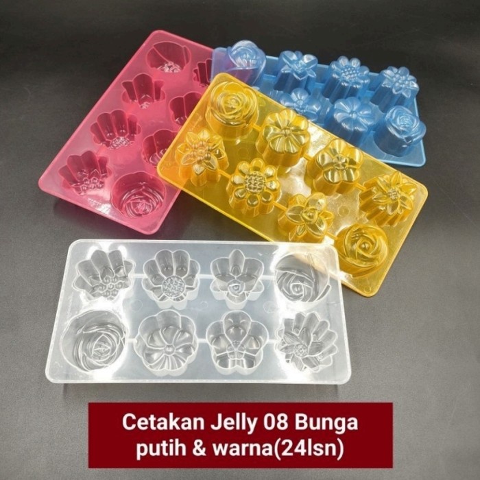 Cetakan Jelly Puding Agar-Agar Bunga 8 Motif harga per pcs