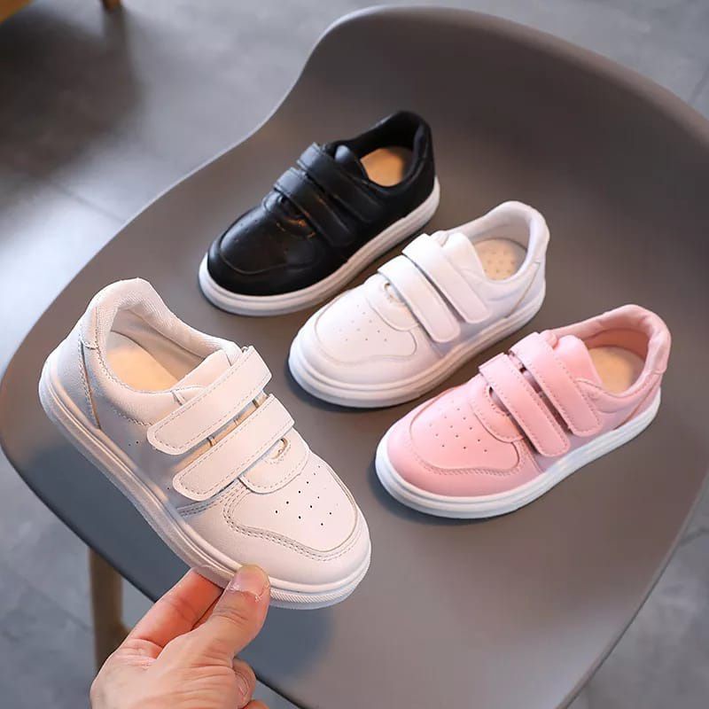 Cuci Gudang A06 Sepatu Sneakers Terbaru Anak Laki - Laki Perempuan Velcro / Sport Shoes Kids