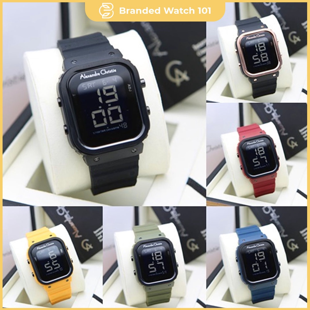 ORIGINAL Jam Tangan Pria &amp; Wanita Cocok Unisex Alexandre Christie AC 9357 / AC9357 / 9357 Garansi Resmi 1 Tahun, Rubber