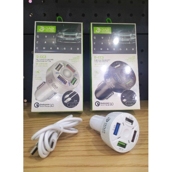 Charger Mobil DAP 4USB micro