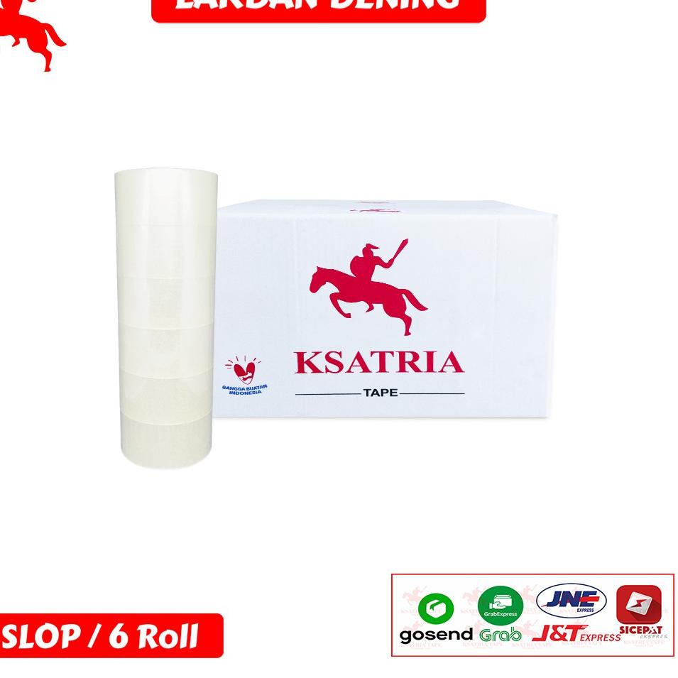 

Berkualitas! Lakban OPP Tape / Lakban Bening KSATRIA Tape 70 Yard 1 Slop ... ... ...
