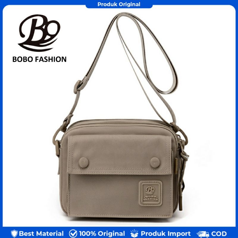 BOBO FASHION -Tas selempang wanita bobo 3073 produk import nilon waterproof tas wanita serbaguna tas