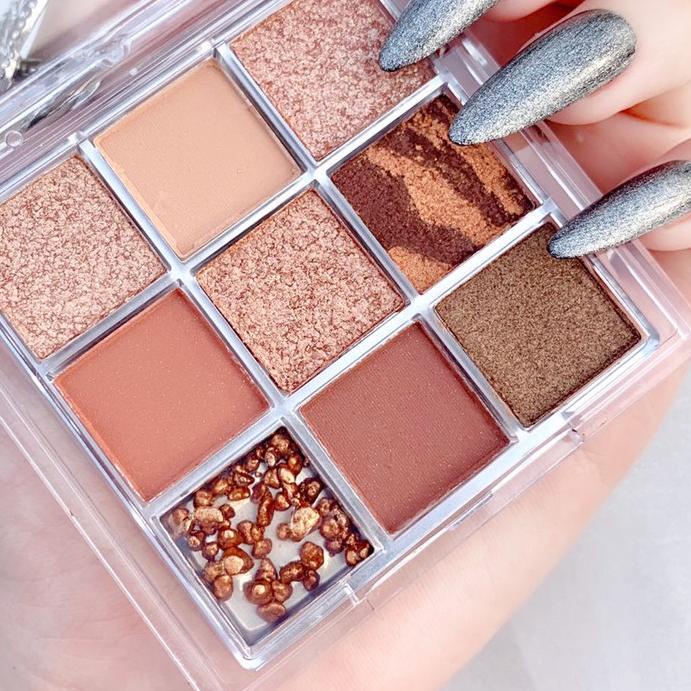 [zvn] - Eyeshadow Palette Amy's Diary 9 Warna Pigmented Eyeshadow Murah Glitter Eyeshadow