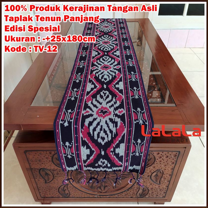 Taplak Meja Tenun Panjang Ikat Etnik Terbaru Table Cover Meja Makan Ruang Tamu Cafe Hotel