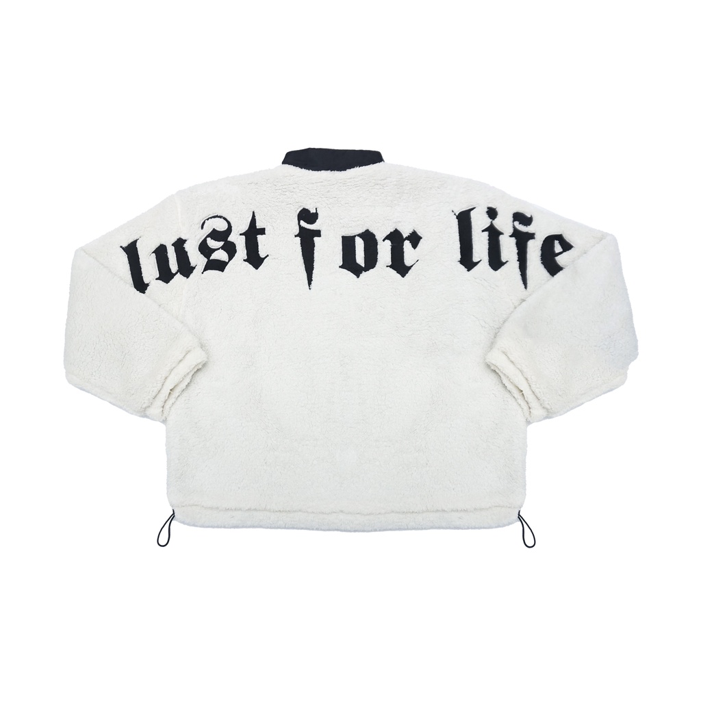 SHERPA JACKET OVERSIZE | LUST FOR LIFE | BROKEN WHITE | YIKESALLDAY (50PCS ONLY)