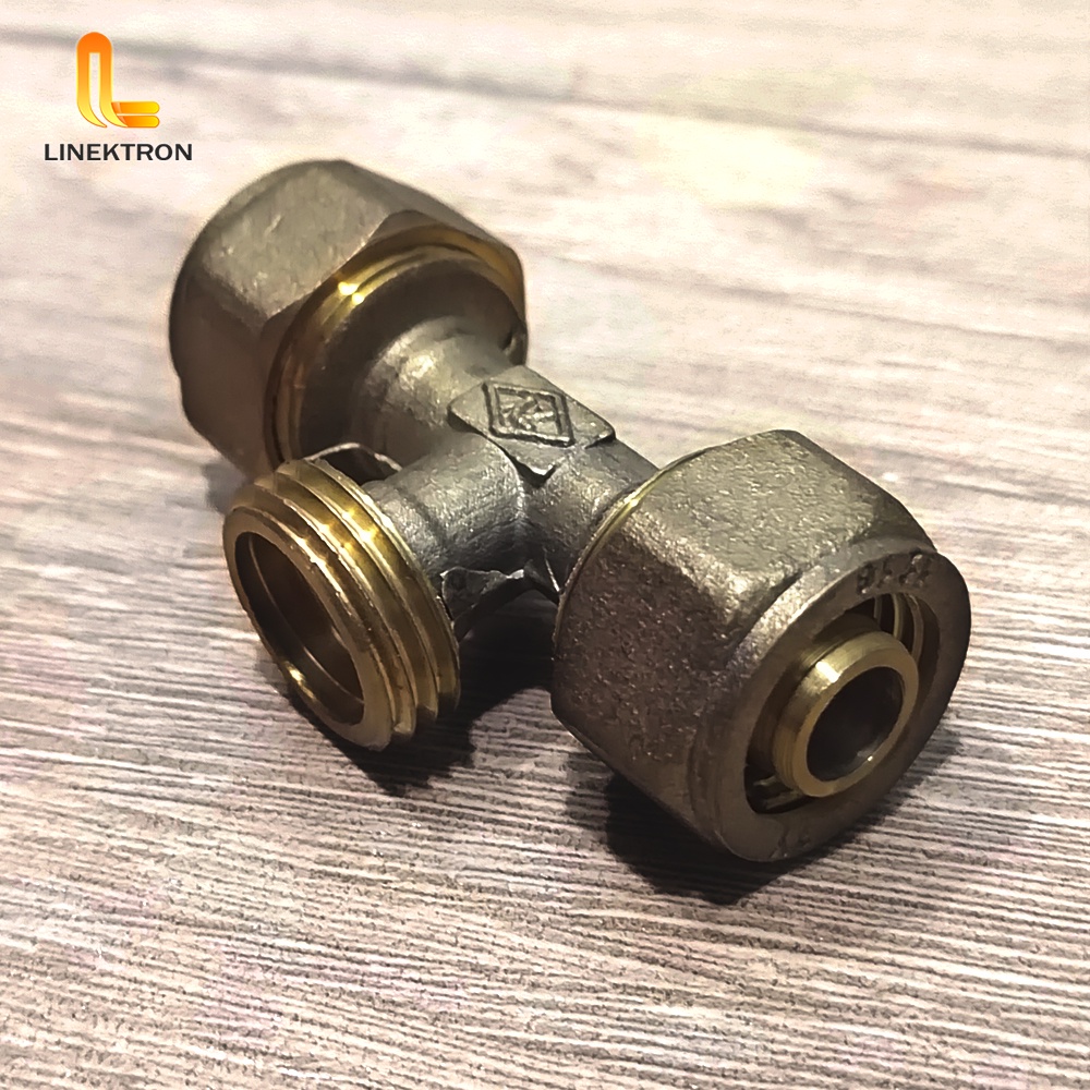 TEE SOCK AIR PANAS DRAT LUAR KUNINGAN 1/2 INCH