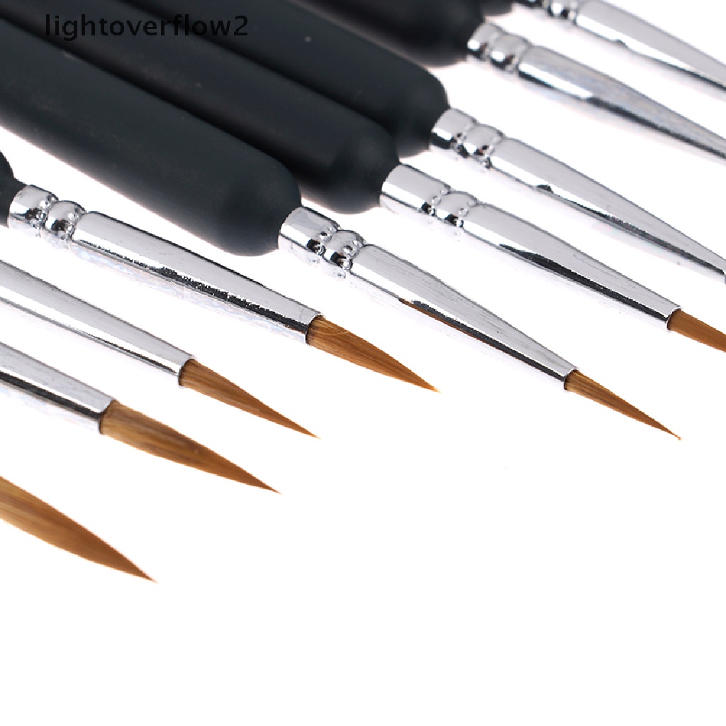 (lightoverflow2) 9pcs / set Kuas Lukis Cat Air / Minyak / Akrilik  (ID) Buku Novel Dewasa Dalam Bahasa Mandarin