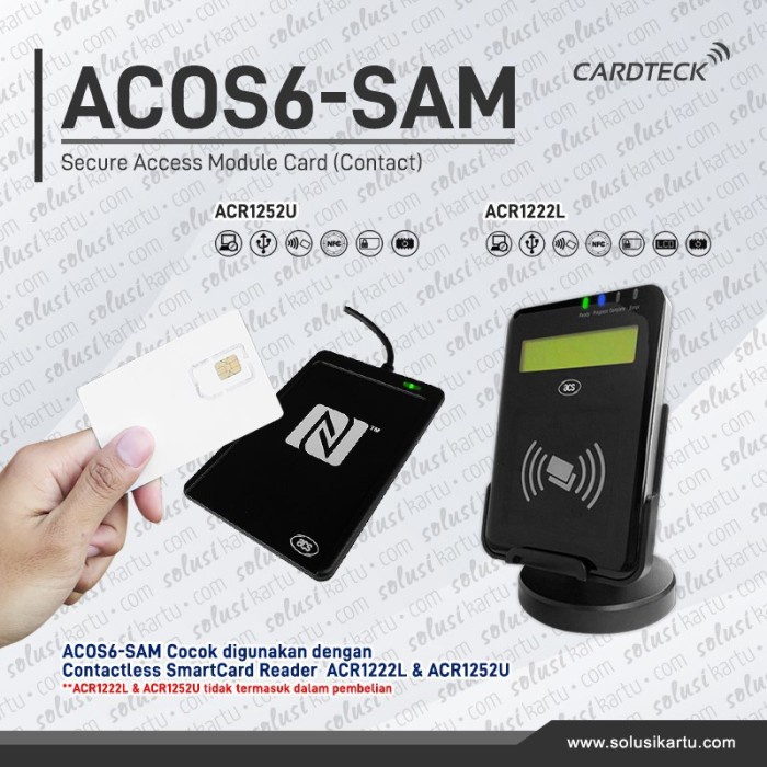 

Exclusive Acos6 Microprocessor Card (Sam), Acos6-Pvc