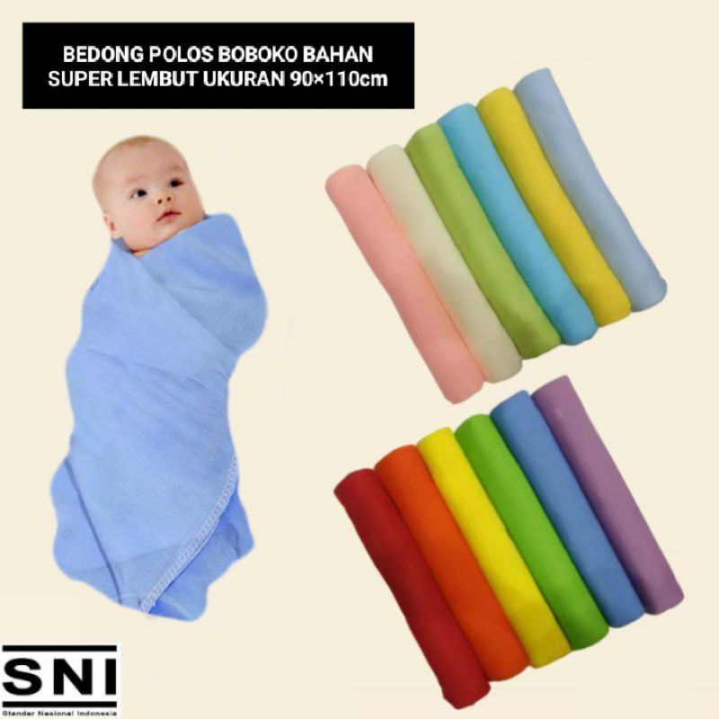 [rumahbayipdg] RAINBOW BOBOKO BEDONG BAYI POLOS 90×100 CM