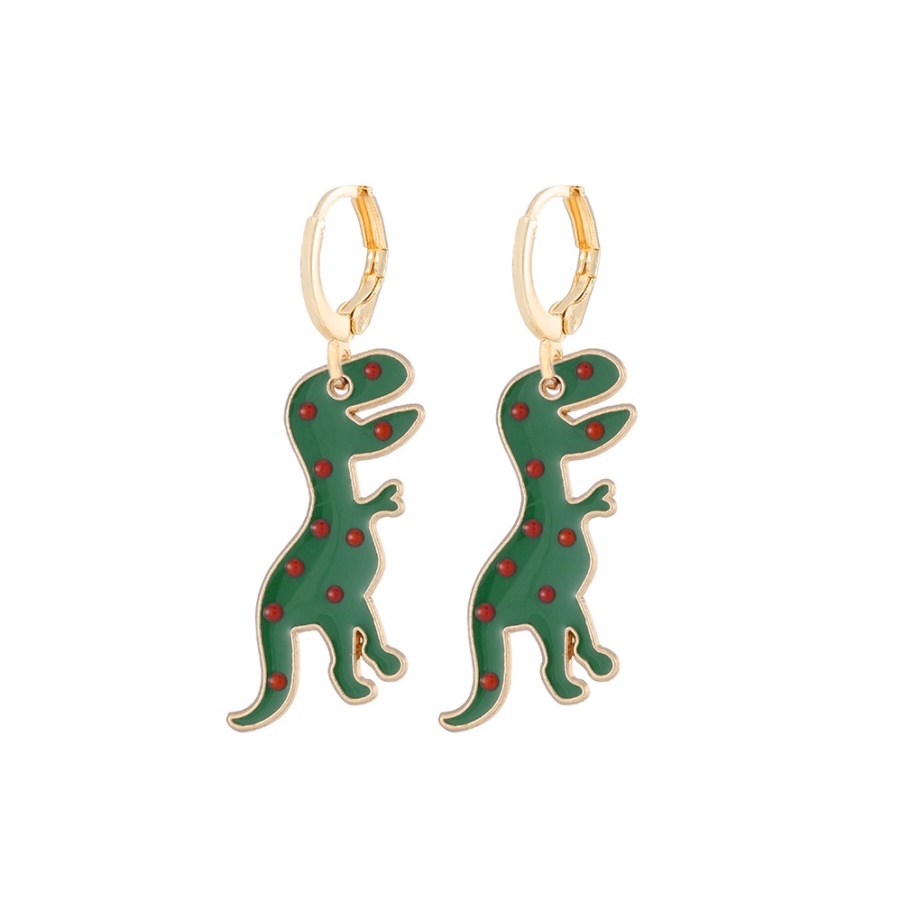 Anting Desain Kartun Dinosaurus Bahan alloy