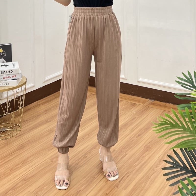 Celana Knit Pants Kulot Jogger Panjang Premium Korean