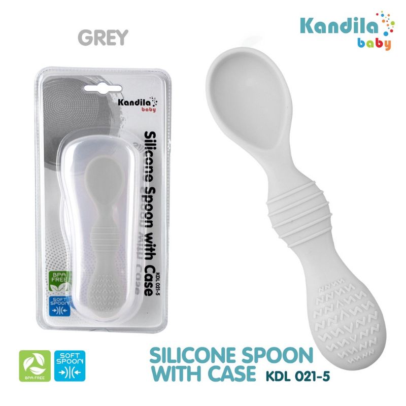 Kandila Baby Silicone Spoon With Case KDL 021-5