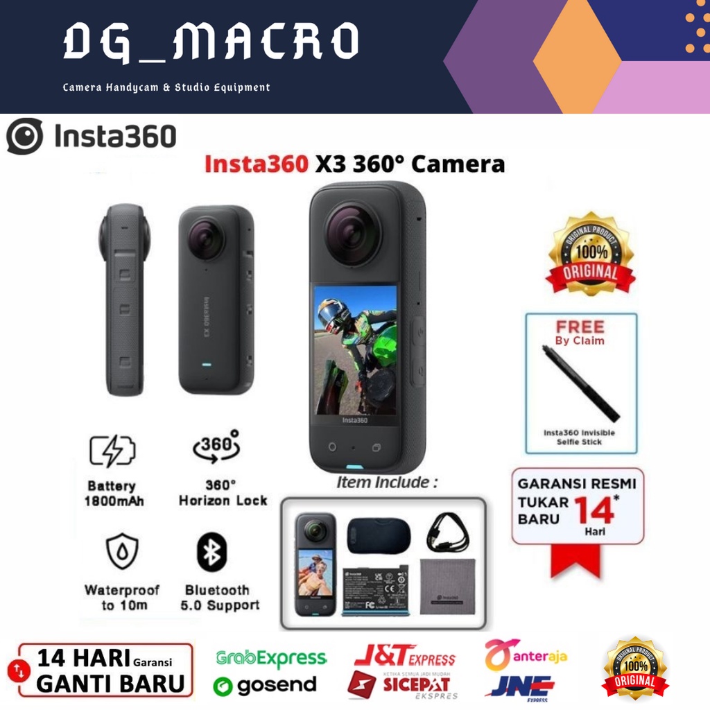 Insta360 ONE X3 Action Camera Insta 360 X3