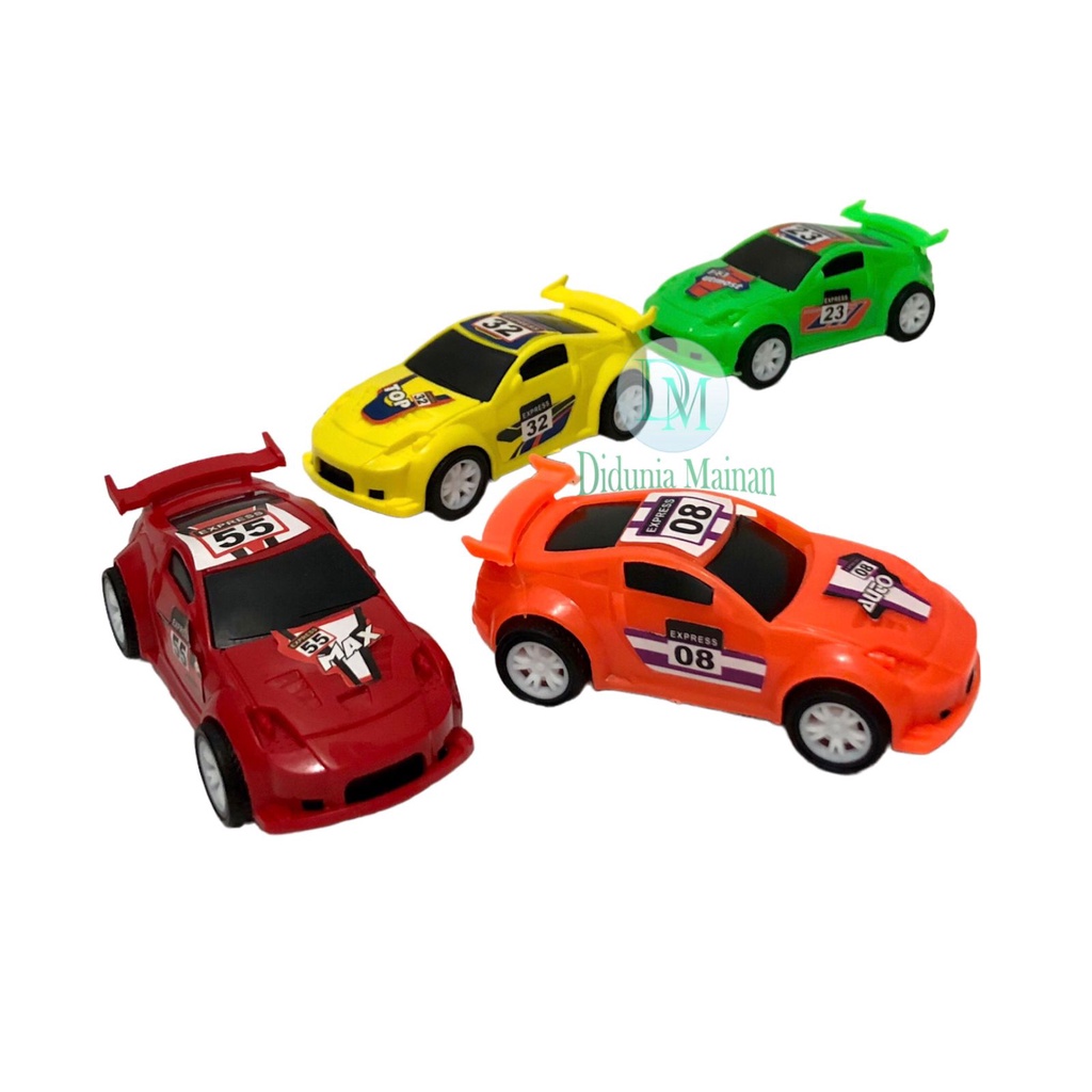 Mainan anak mobil mobilan set 4 pcs pull back racing car nascar