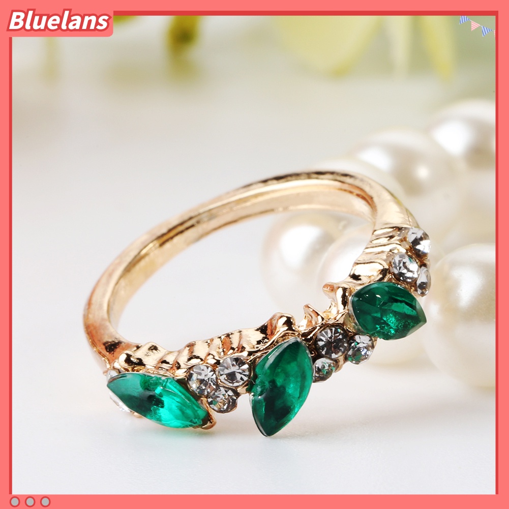 Bluelans Women Elegant Vintage Rhinestone Finger Knuckle Ring Gift Fashion Jewelry