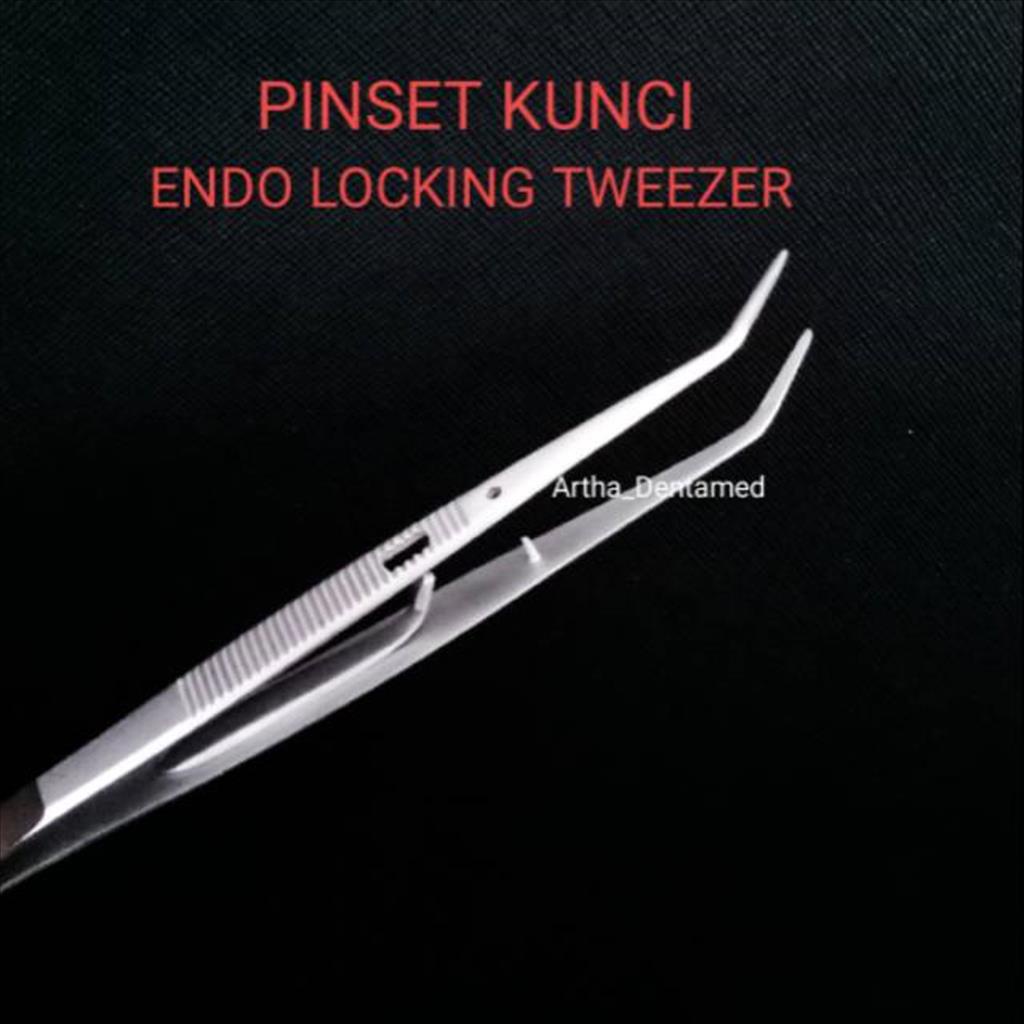 DENTAL PINSET KUNCI / ENDO LOCKING TWEEZER / PINSET ENDO