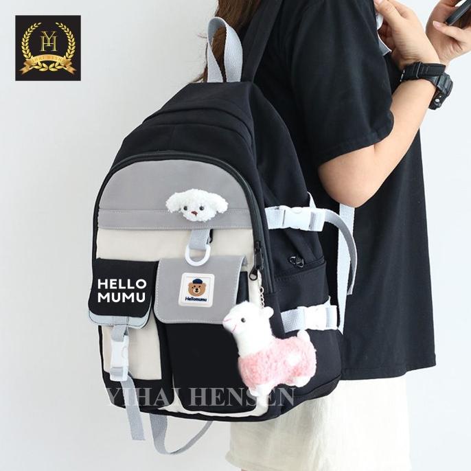 Tas Ransel Wanita Backpack Korea Fashion Tas Wanita Tas Anak Sekolah
