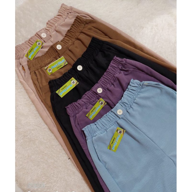 (STANDAR)Kulot cringkle model kancing/kulot cringkle airflow