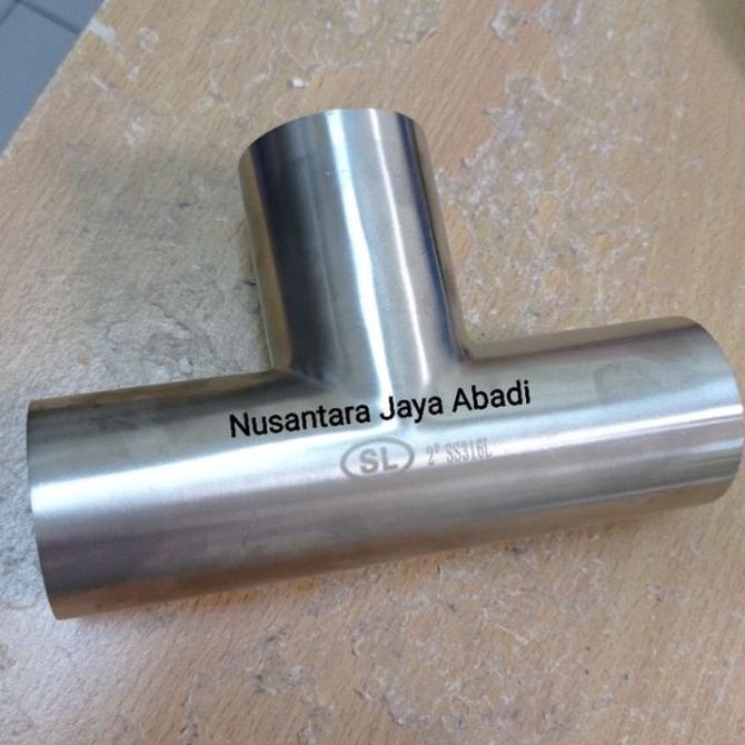 

@#@#@#] Terbagus Tee Sanitary Stainless 316 L 2 inchi 50.8 mm Foodgrade