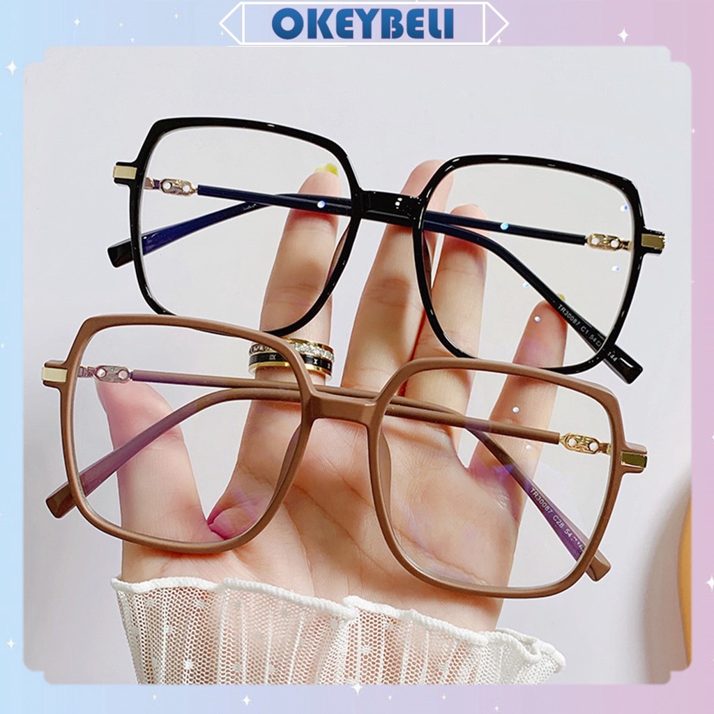 •OKEY BELI•KC926  Kacamata Anti Radiasi Persegi Kacamata Style Korea Bingkai Retro Petak Eyeglasses