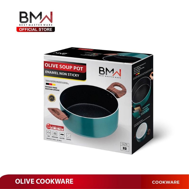Panci Soup Sayur Sup Pot Olive BMW Premium