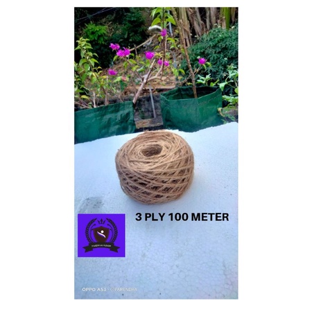 

tali paper bag dengan bahan tali goni atau tali rami 3 ply dengan panjang 100 meter dengan kualitas terbaik