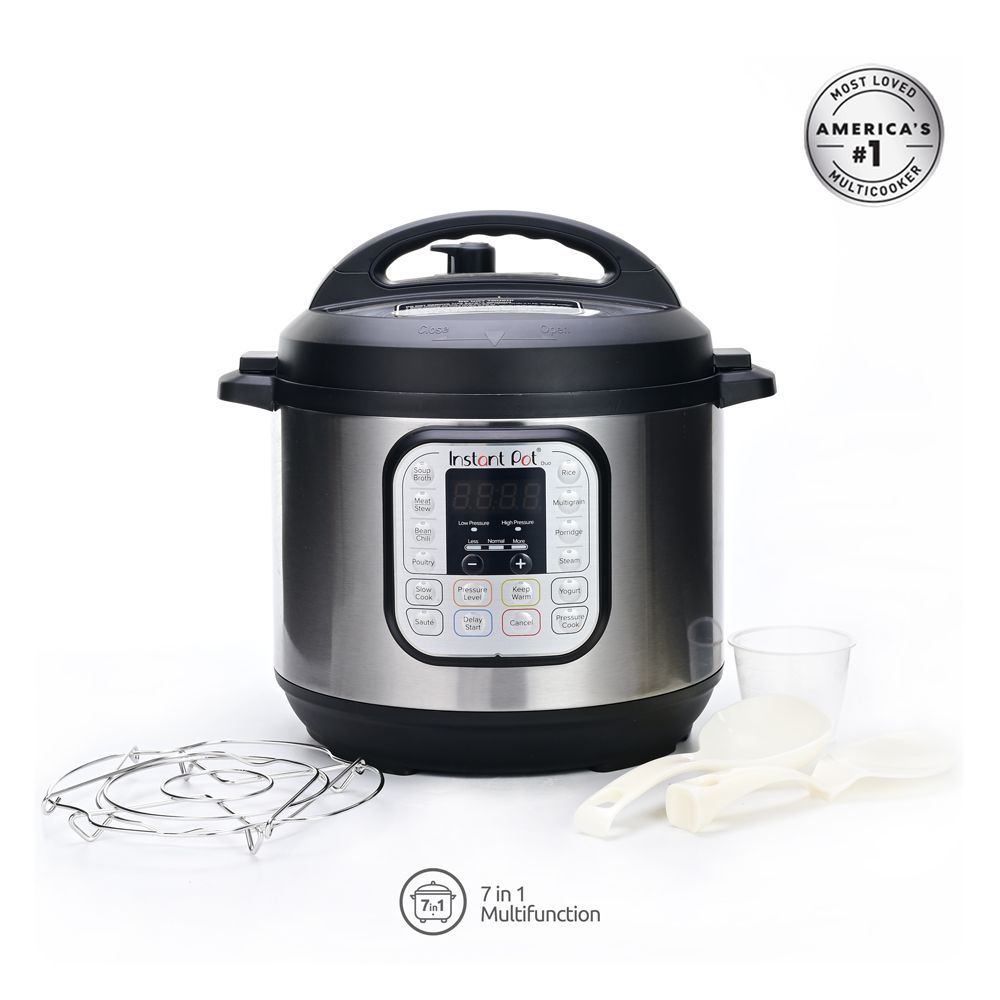 Instant Pot Duo 7in1 6 Slow Cooker Quart (5,7 L) Stainless Steel Black