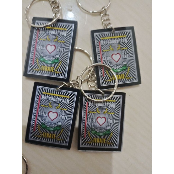 Gantungan kunci Akrilik Satu Abad Terate Emas//gantungan kunci keren-GANTUNGAN KUNCI PSHT HOLOGRAM/A