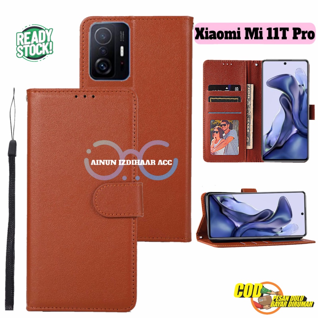 Flip Case Xiaomi Mi 11T Pro Flip Dompet Casing HP Flip Wallet Leather Cover