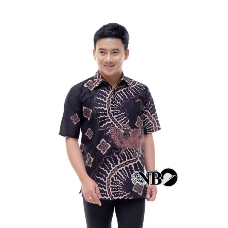 KEMEJA HEM BATIK LENGAN PENDEK TERVIRAL TOP 1 DI SHOPEE ORIGINAL M L XL XXL