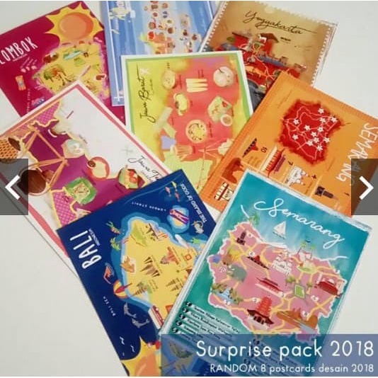 

Dijual Kartu Pos - Postcard Surprise Pack 2018 #1 Trendi