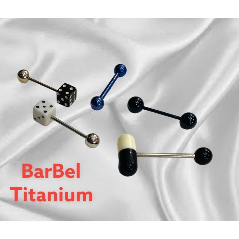 barbel titanium//anting titanium//tindik pusar//tindik lidah//tindik bibir