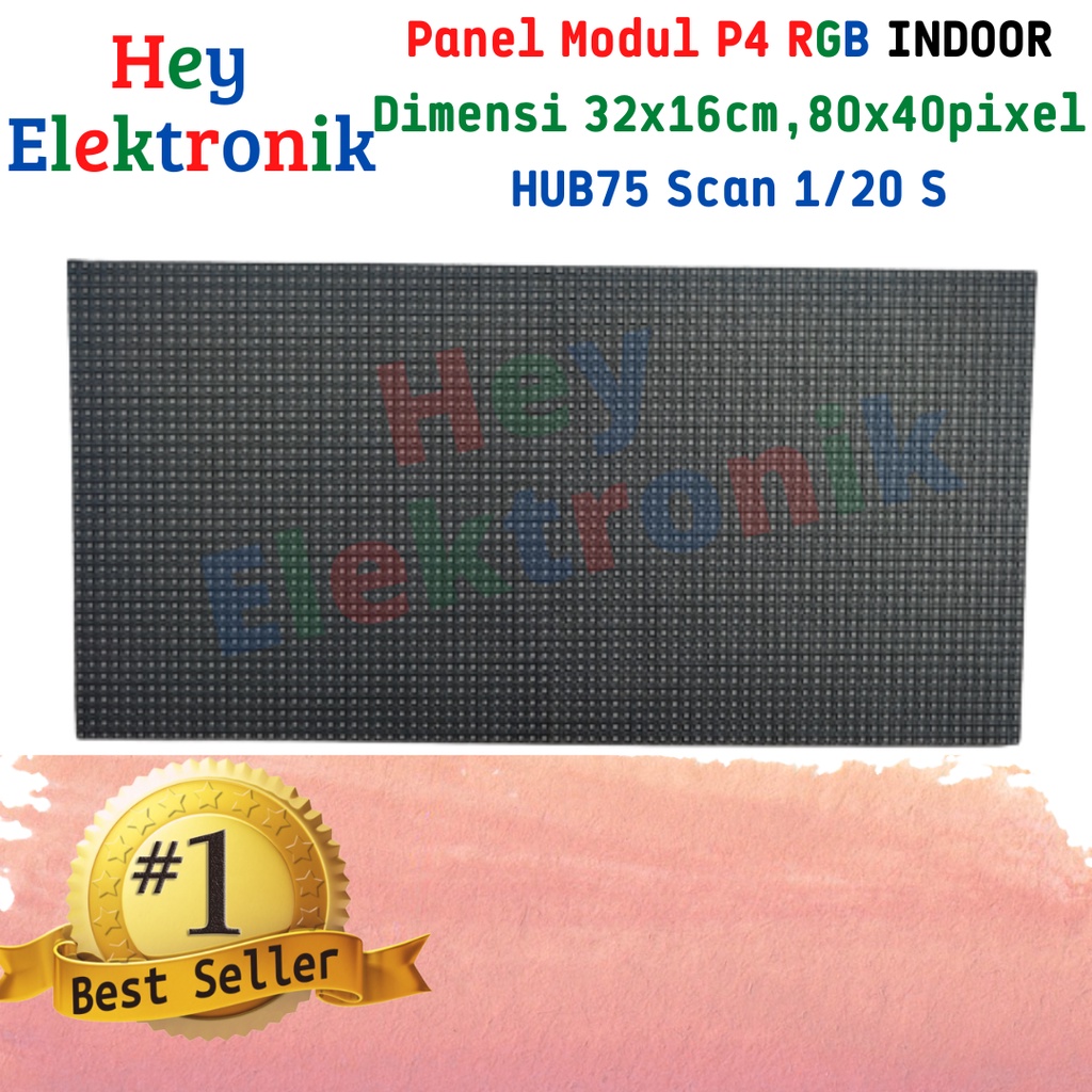 Panel Module Modul LED P4 Running Text SMD RGB Color Indoor 320x160mm