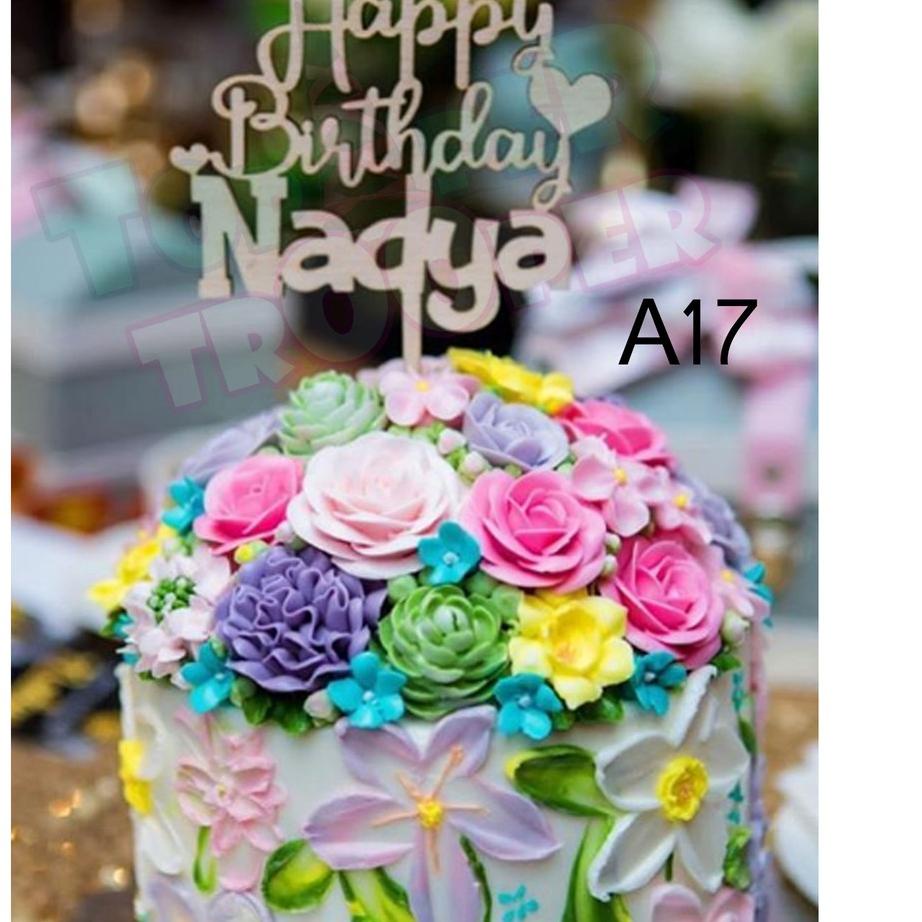 

11.11✔️CUSTOM WOOD Cake Topper Nama & Angka|KD6