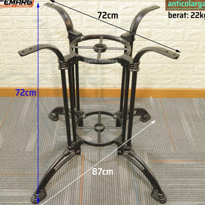 Kaki Meja Femarg Anticolarga | Cafe Restoran Foodcourt Antik Besi Cor
