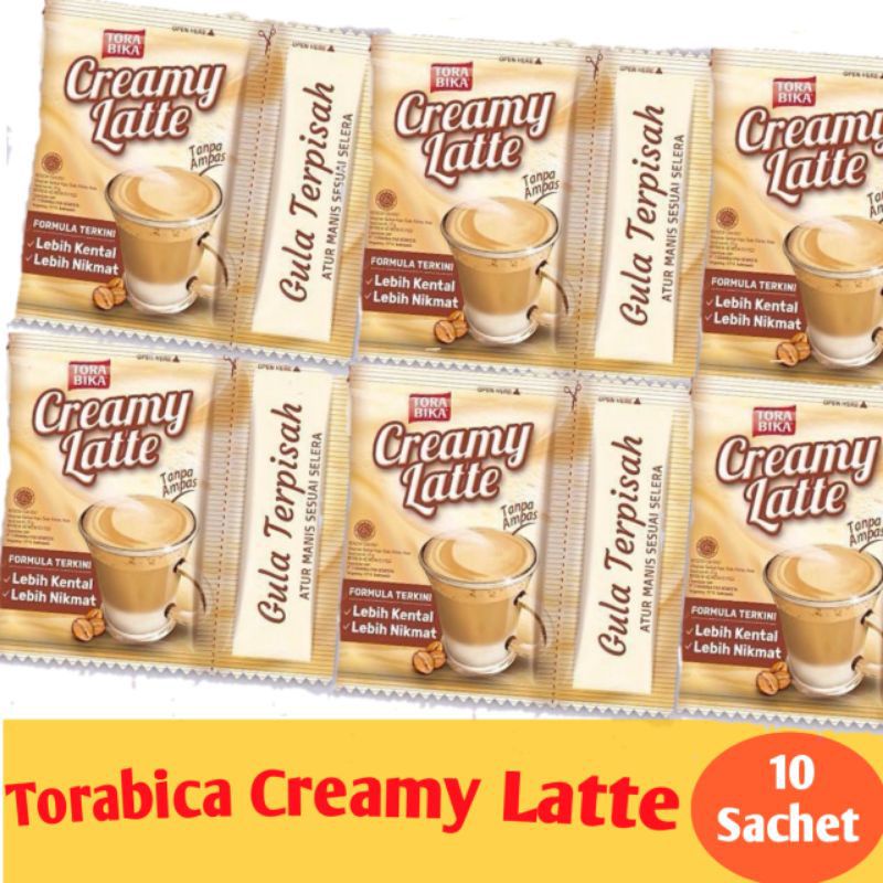 

creamy Latte torabika renteng 10x25 gr, creamy Latte instan renceng