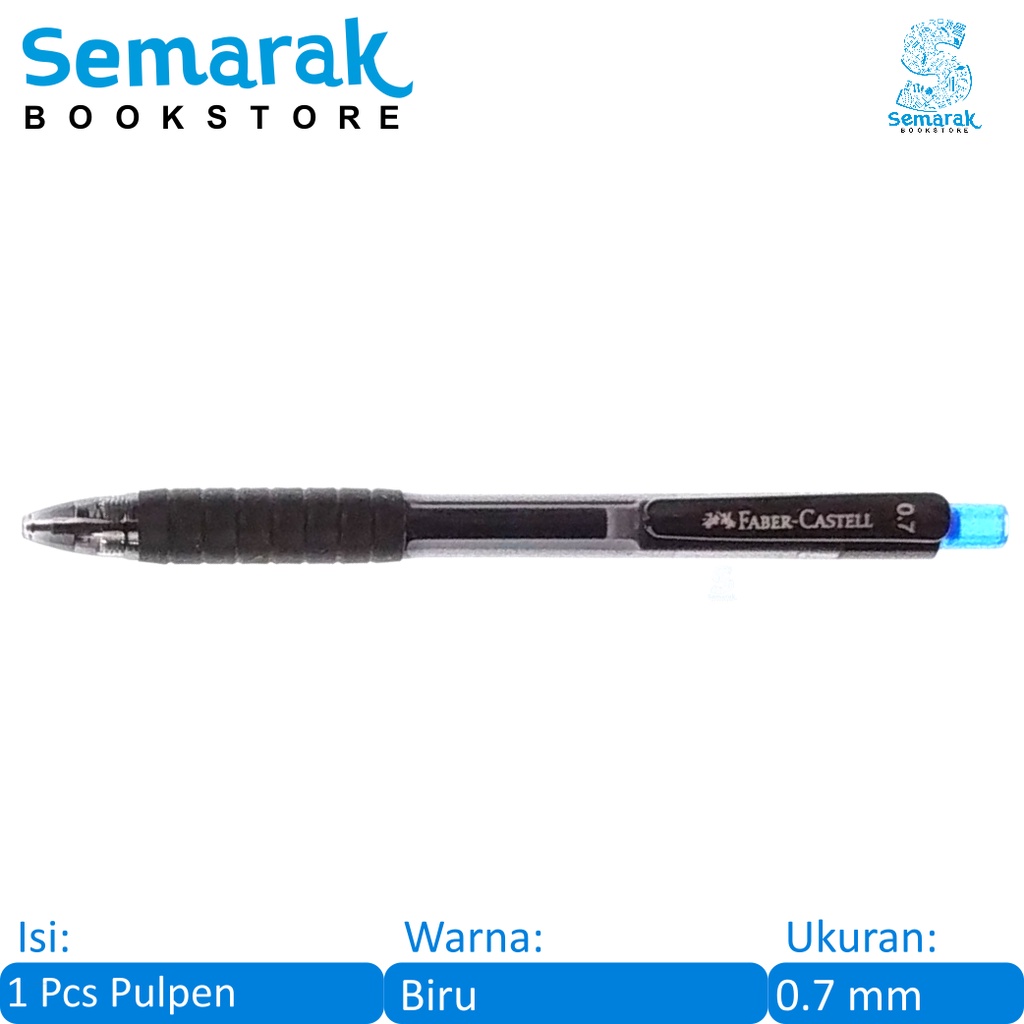 

Faber Castell Fast Gel Z Ballpoint Pulpen Cetek 0.7 - Hitam