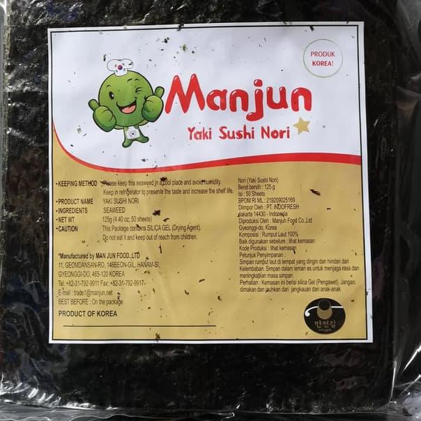 

READY ✅Sushi nori rumput laut lembaran Manjun yaki sushinori 50 lembar|RA4