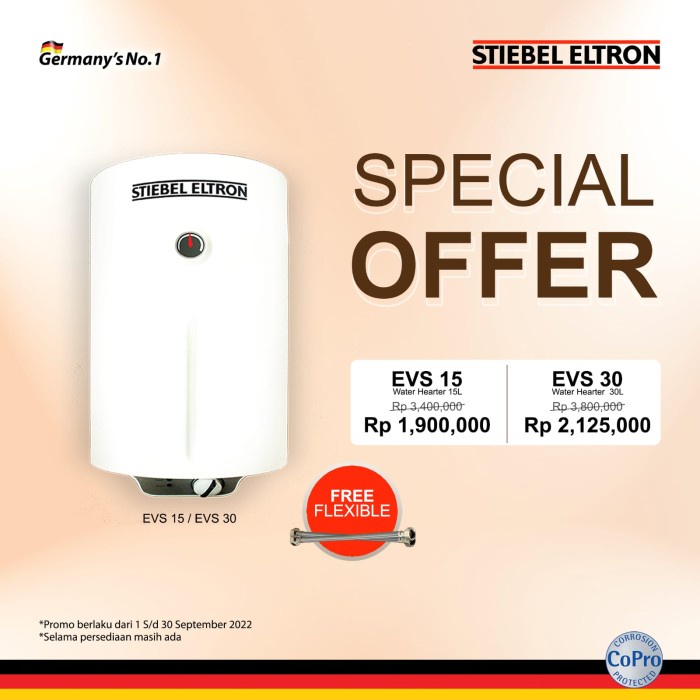 Water Heater Water Heater Stiebel Eltron Evs 30L