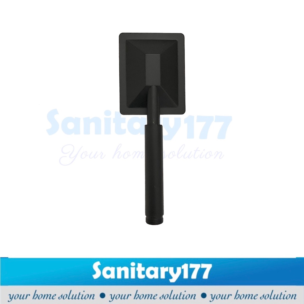 Kepala Hand Shower STAINLESS Minimalis Kotak Hitam 15- Head semprotan air stenles segi sprayer