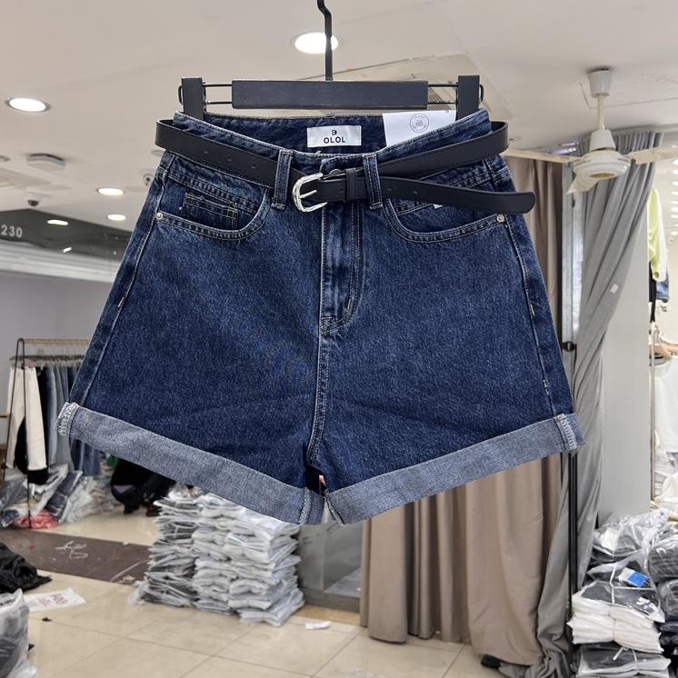 New Sale Celana kulot jeans pendek wanita loose jumbo hot pants korea kekinian short denim jens jins