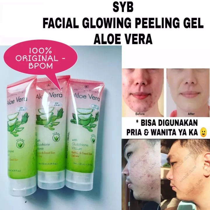 SYB Facial Glowing Peeling Gel Aloe Vera &amp; charcoal