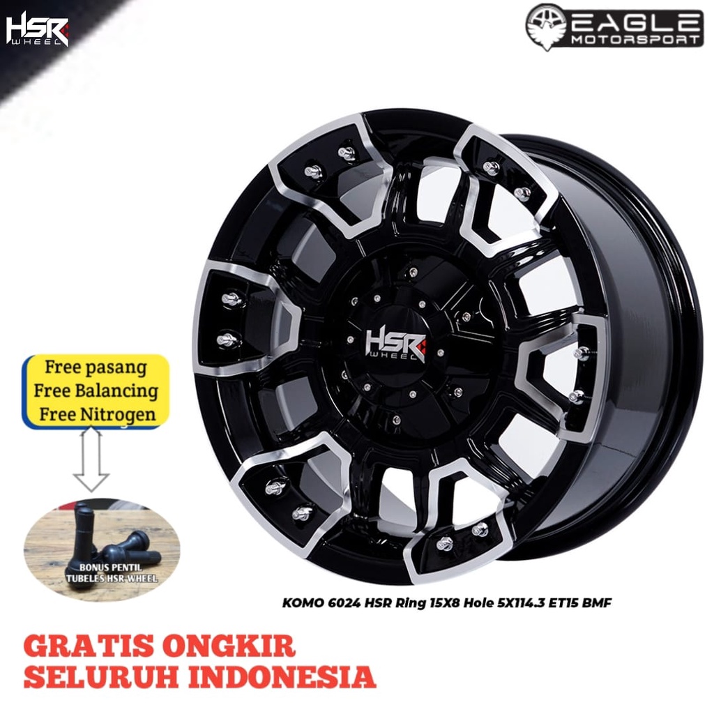 VELG MOBIL R15 RING 15 VELG MOBIL TERIOS RUSH ORIGINAL HSR TIPE KOMO 6024
