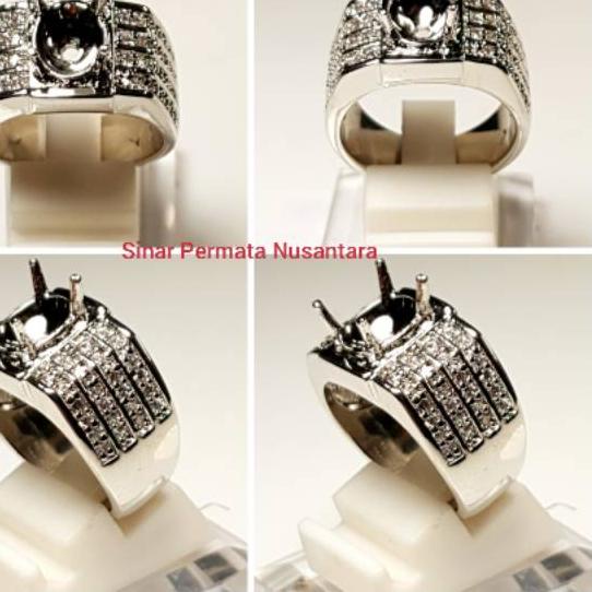 11.11✔️Emban / Ring Micro Setting Alpaka Super Mewah Full Zirconnya Perak Hongkong|SQ5